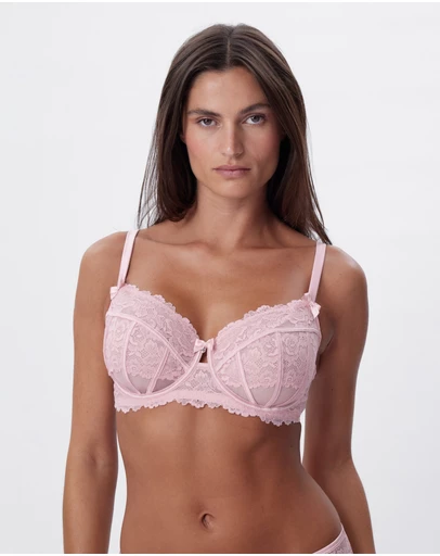 Bras N Things - Bethany Full Cup Underwire Bra - Light Pink