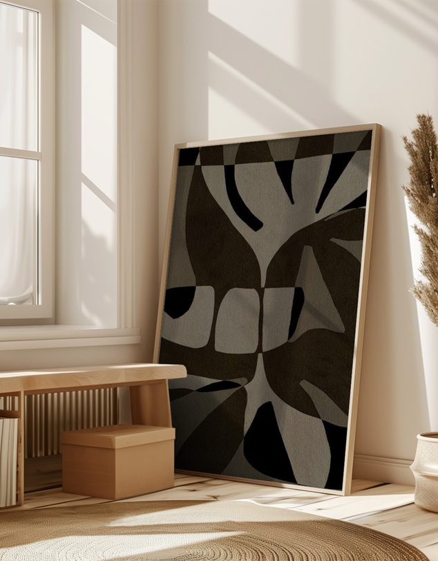 Olive et Oriel - Contour 2 by Shatha Al Dafai Art Print