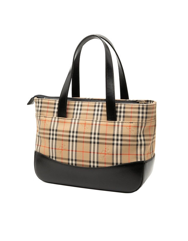 Pre-Loved by Azura Reborn - Pre-Loved Haymarket Check Canvas Handbag