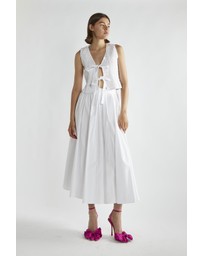 Glamorous - Smocked tie front vest top
