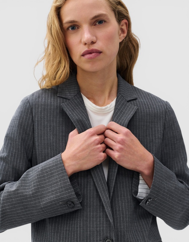 rag & bone - Jennifer Striped Combo Blazer