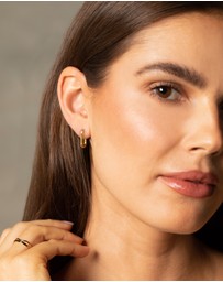 Mestige - U Hoops - 18K Gold Plated