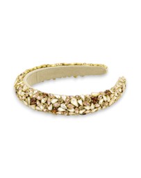 Morgan & Taylor - Camellia Headband in Gold