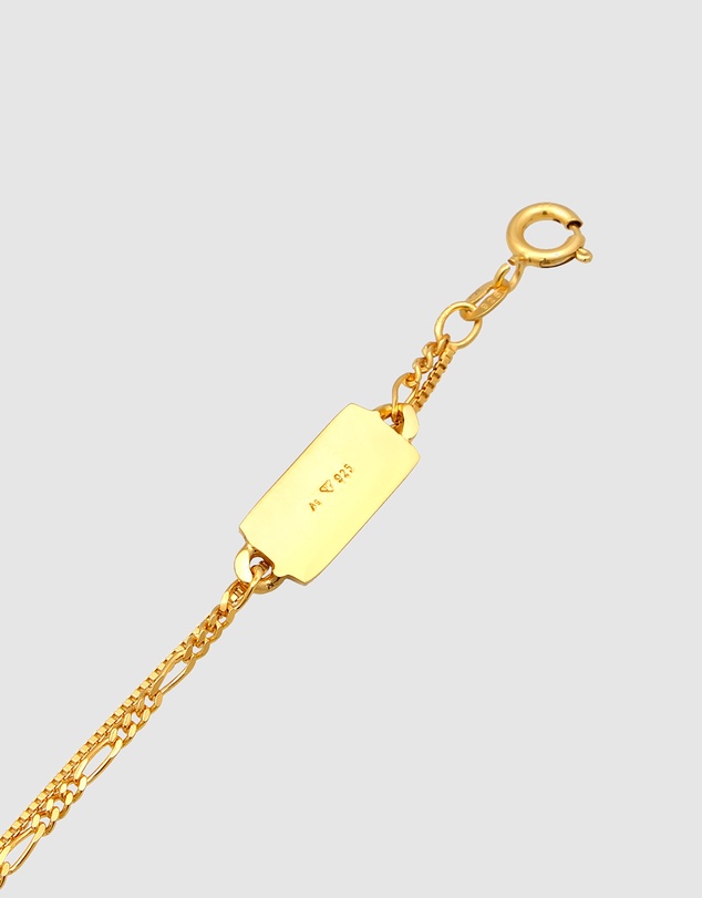 Kuzzoi - ICONIC EXCLUSIVE - Tag Pendant Necklace in Gold-Plated 925 Sterling Silver