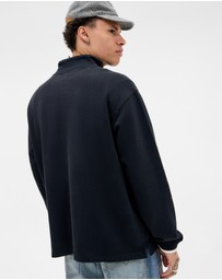 BDG By Urban Outfitters - BDG Dust Mock Neck Half Zip Sweat