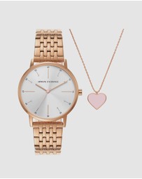 Armani Exchange - Rose Gold Tone Analogue Watch