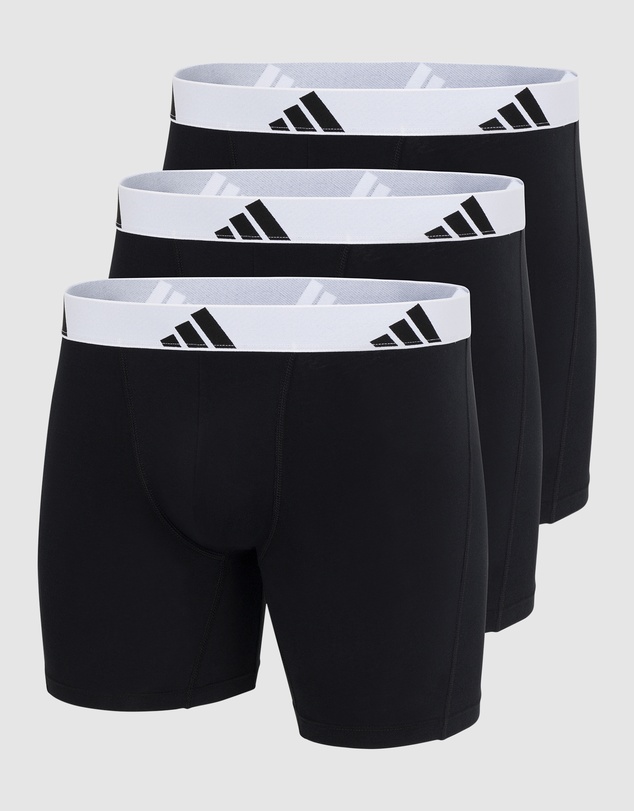 adidas Sportswear - 3 Pack Active Flex Cotton Boxer Brief Underwear