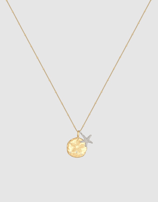 Elli Jewelry - Necklace Flower 925 Sterling Silver Gold-Plated