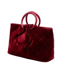 Pre-Loved by Azura Reborn - Pre-Loved CC Quilted Velvet Top Handle Bag