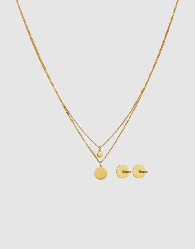 Elli Jewelry - Jewelry Set Set Crystal Statement 925 Sterling Silver Gold-Plated