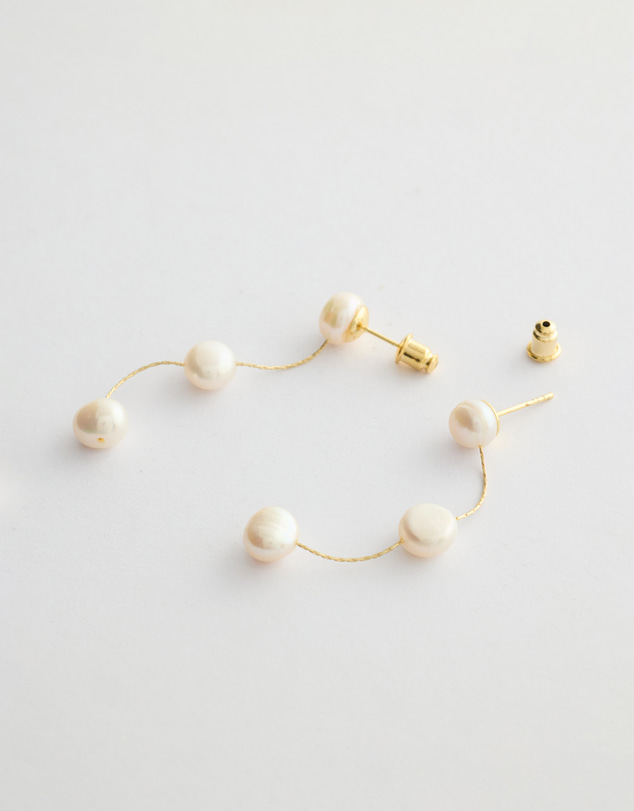 Moira Hughes - The White Label - The Alice Pearl Drop Earrings