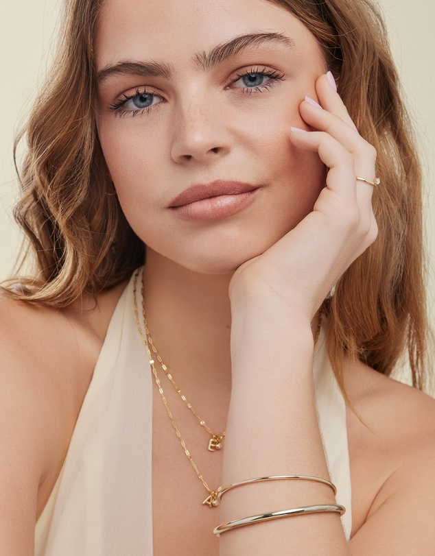 Zoe Olivia - 14K Gold Vermeil Icon Thin Bangle