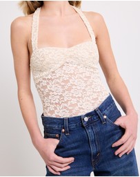 Alice In The Eve - Kye Lace Halter Top