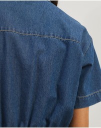 Atmos&Here - Tina Drawstring Denim Mini Dress