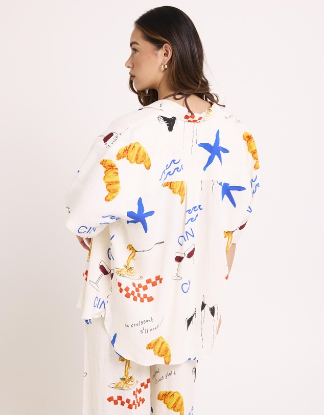 Subtitled - Escape Printed Short Sleeve Shirt