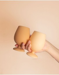 porter green - stemm silicone unbreakable wine glasses