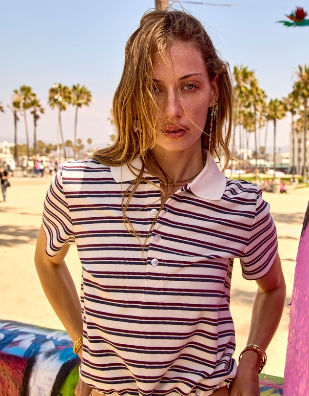 The Upside - Sophie Cropped Polo Shirt