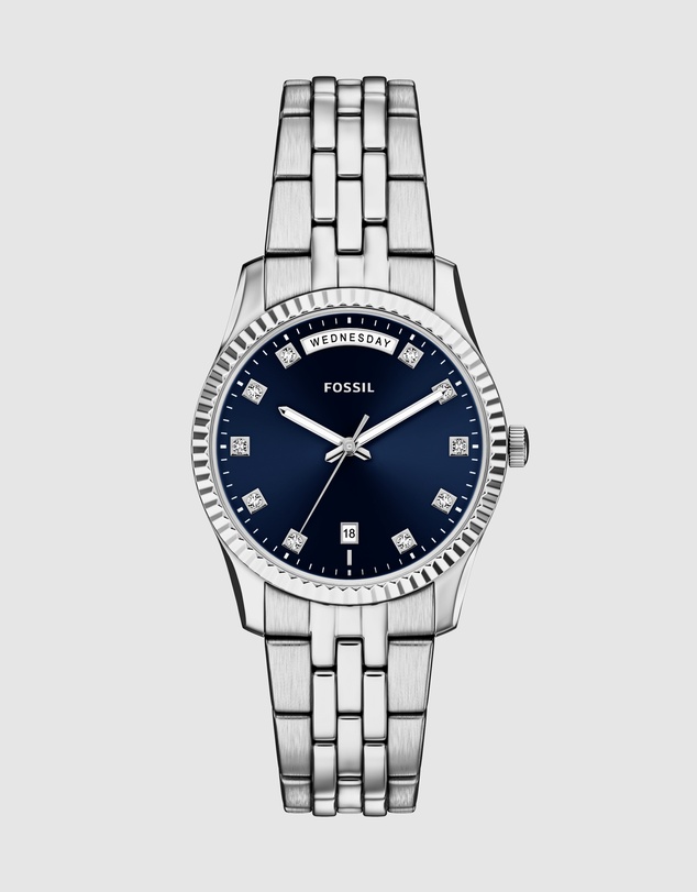 Fossil - Scarlette Silver Tone Analogue Watch