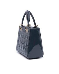 Pre-Loved by Azura Reborn - Pre-Loved dior Lady Dior Small Patent Leather Handbag