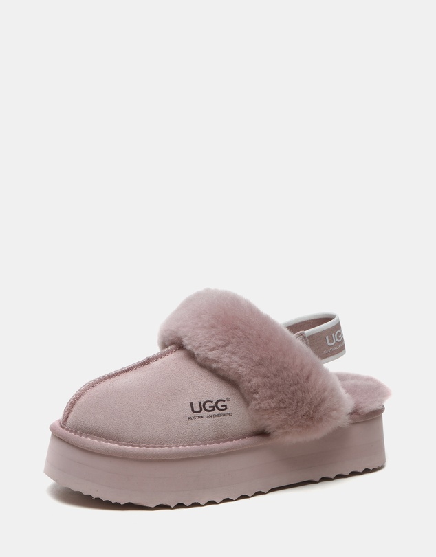 EVERAU - Australian Shepherd Ugg Muffin Platform Cow Suede Upper House Shoes