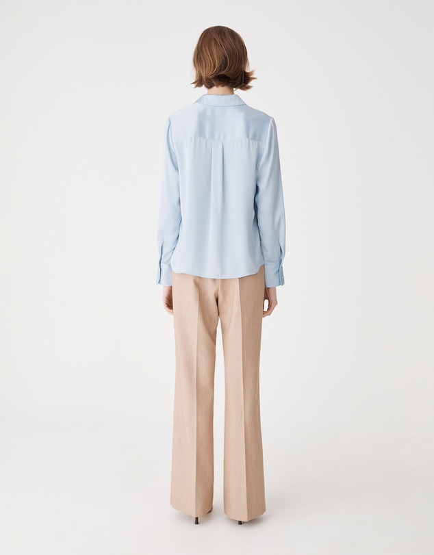 Forcast - Lila V-neck Satin Blouse