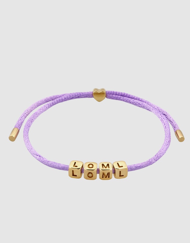 Elli Jewelry - Love of my Life Purple Satin Bracelet
