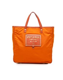 Pre-Loved by Azura Reborn - Pre-Loved Saffiano Trimmed Tessuto Logo Oro Satchel
