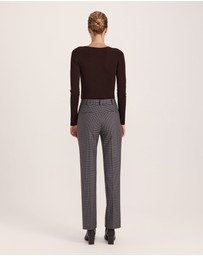 SABA - Jill Check Slim Leg Pant