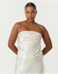 Third Form - Satin Drape Bustier