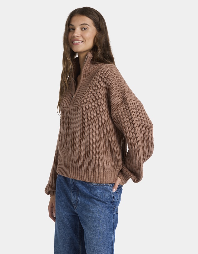 Roxy - Womens So Cozy Half Zip Jumper