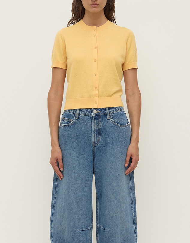 Assembly Label - Semra Cotton Cashmere SS Cardigan