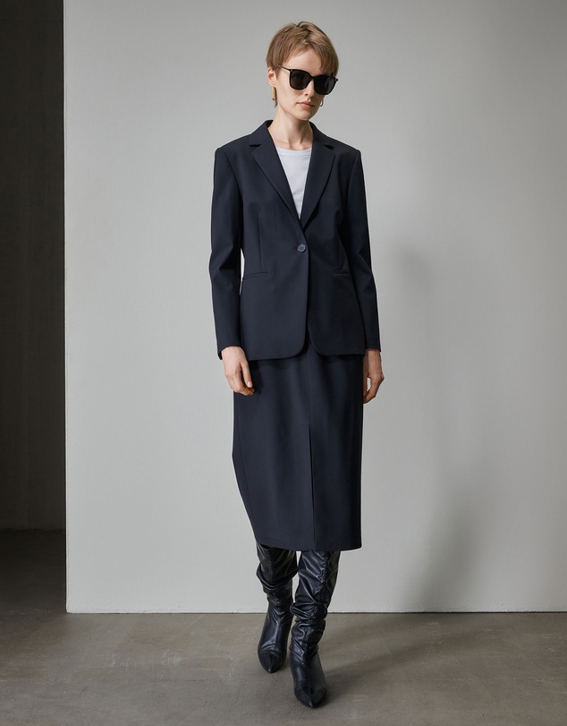 IDA+S - Reva Wool Midi Suit Skirt