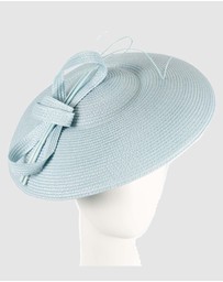 Max Alexander - Saucer Blue Racing Fascinator Hat