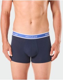Mitch Dowd - Mens Plain Cotton Trunk 5 Pack - Navy