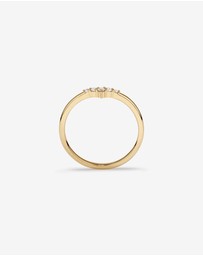 Michael Hill - Diamond Chevron Wedding Band in 14kt Yellow Gold