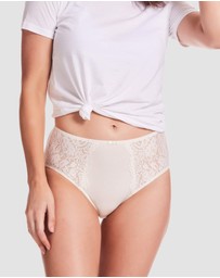 Kayser - 2 Pack Daily Essentials Stretch Lace & Cotton Full Brief (219)