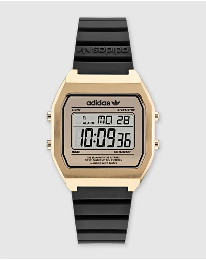 adidas Originals - Digital Two Gold-Tone and Black Watch