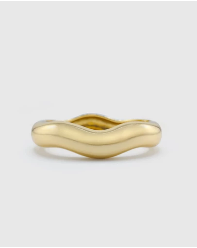 Izoa - Lily Wave Bracelet Cuff