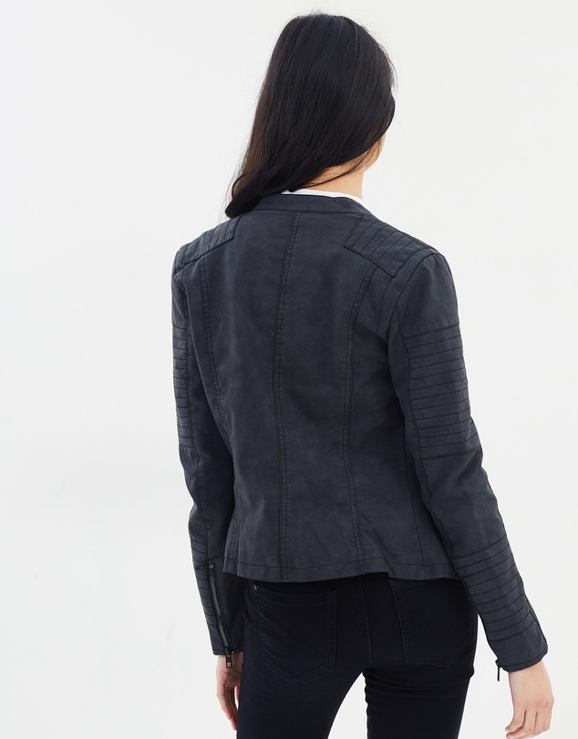 ONLY - Ava Faux Leather Biker Jacket