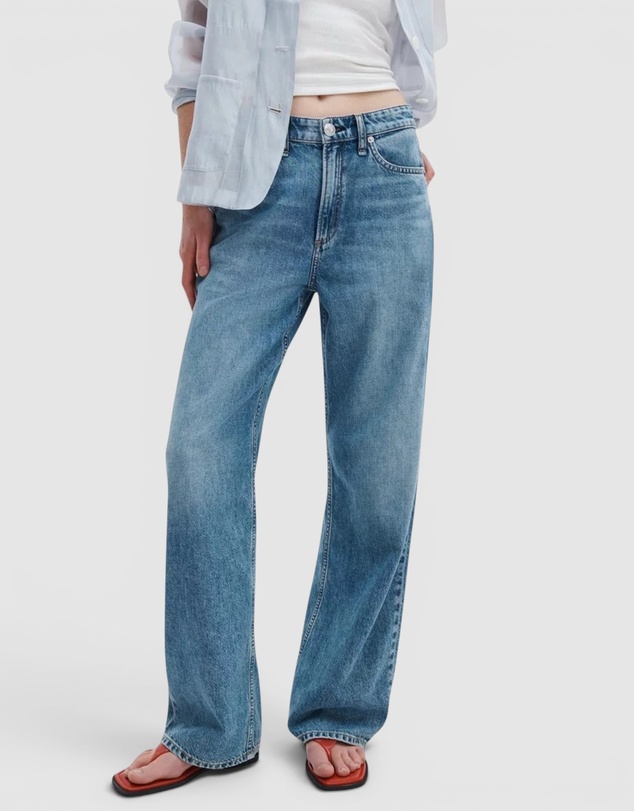 rag & bone - Featherweight Logan Wide Jeans