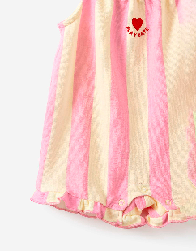Cotton On Kids - Baby Textured Ruffle Playsuit
