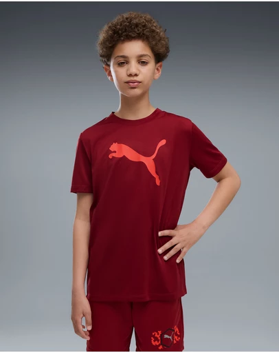 Puma - Train All Day Essentials Cat Logo Tee - Boys