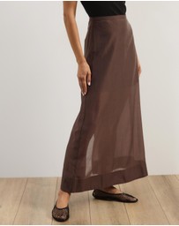 Atmos&Here - Lola Organza Sheer Maxi Skirt