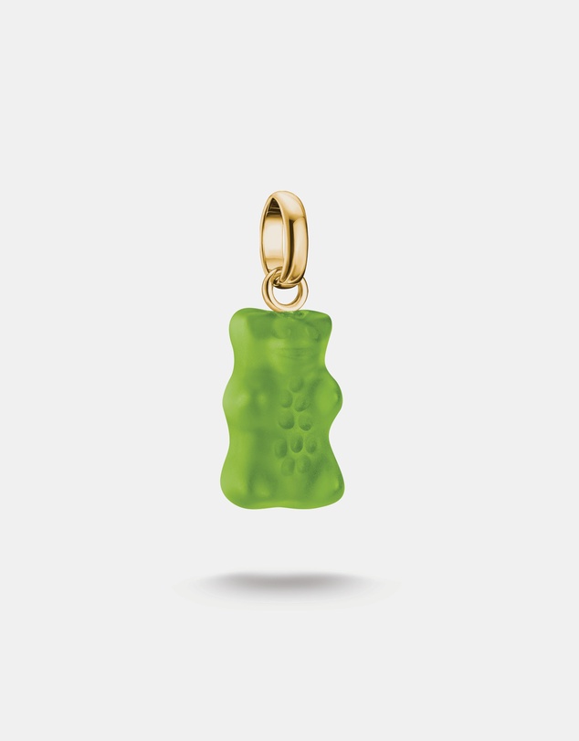 THOMAS SABO - THOMAS SABO Connect Charm Goldbear in green