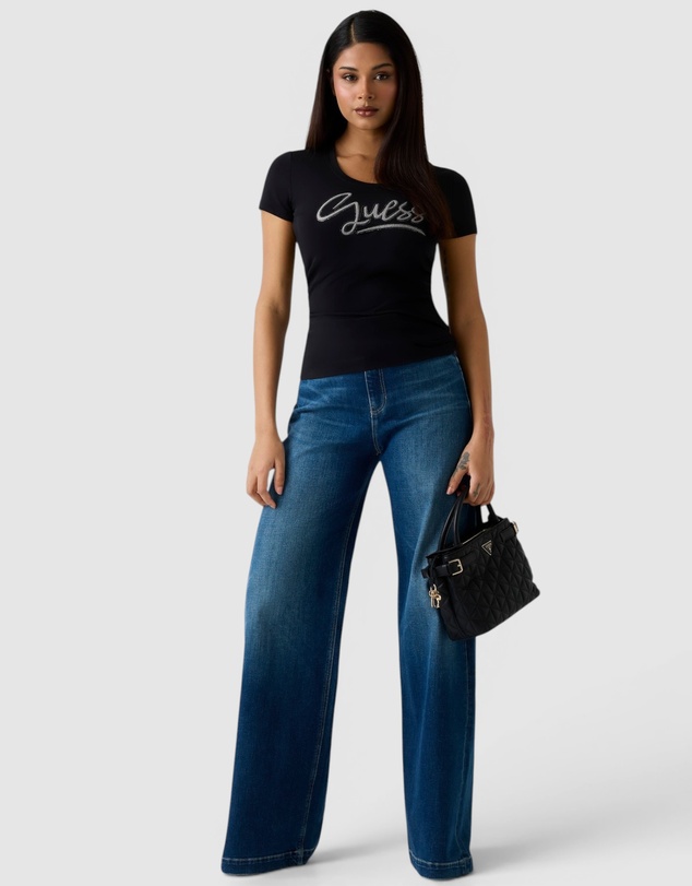 GUESS - Short Sleeve Guess Script T-Shirt
