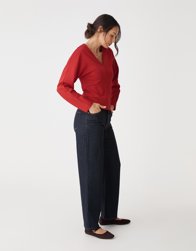 Forcast - Tate V-Neck Dolman Sleeve Top