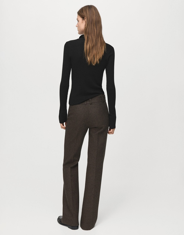 M.N.G - Knitted Polo-Neck Sweater