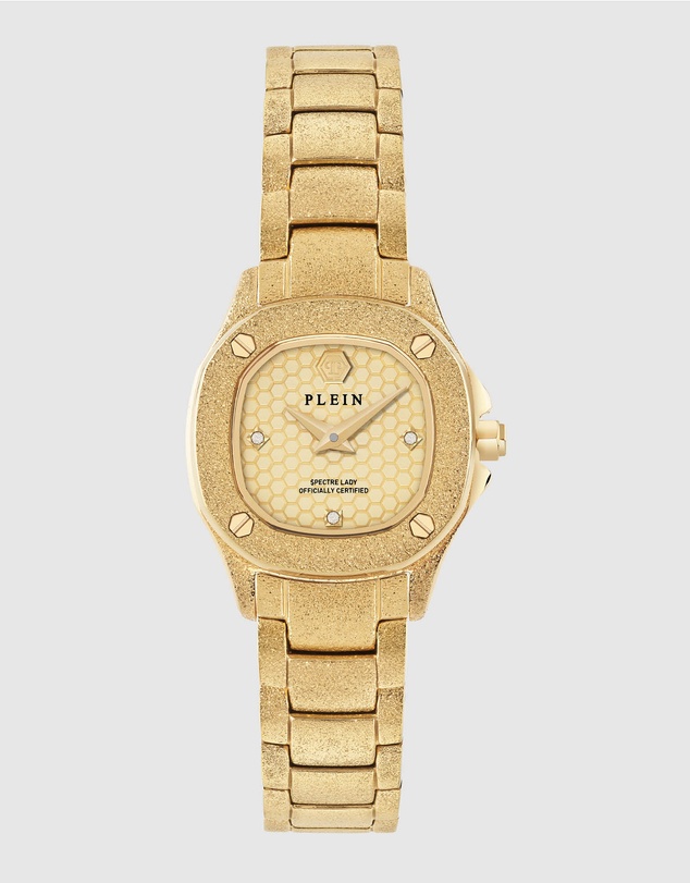 Philipp Plein - THE $PECTRE LADY MINI 23mm Gold-Tone Analogue