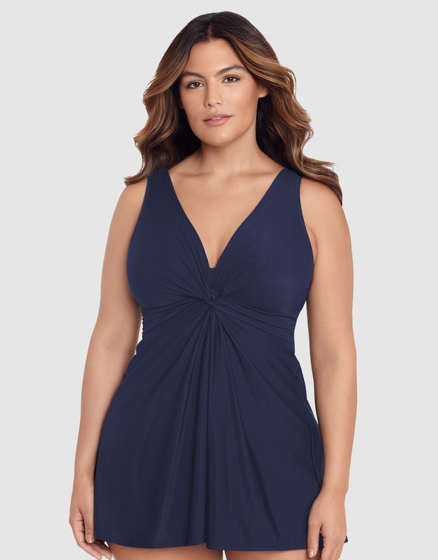 Miraclesuit Swimwear  - Must Haves Marais Short Shaping Swimdress PLUS
