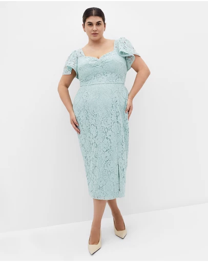 City Chic - Maisie Lace Midi Dress